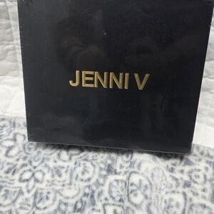 Jenni Black Compact Mirror with Gold Accents